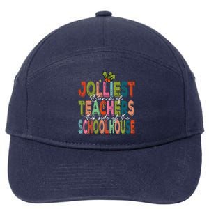 Jolliest Bunch Of Teachers This Side Of The Playground Xmas 7-Panel Snapback Hat