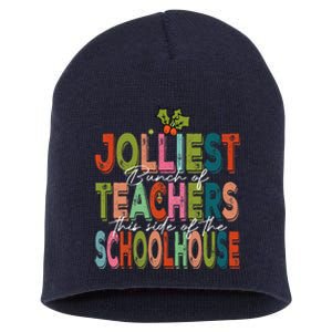 Jolliest Bunch Of Teachers This Side Of The Playground Xmas Short Acrylic Beanie