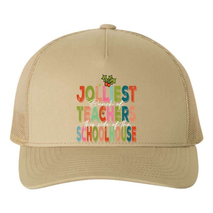 Jolliest Bunch Of Teachers This Side Of The Playground Xmas Yupoong Adult 5-Panel Trucker Hat