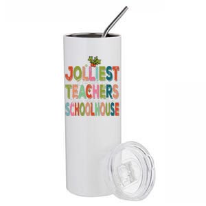 Jolliest Bunch Of Teachers This Side Of The Playground Xmas Stainless Steel Tumbler