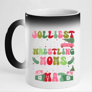 Jolliest Bunch Of Wrestling Moms This Side Of The Mat 11oz Black Color Changing Mug