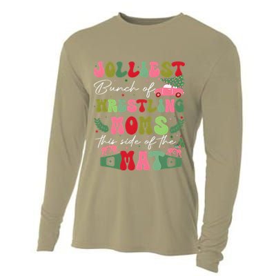 Jolliest Bunch Of Wrestling Moms This Side Of The Mat Cooling Performance Long Sleeve Crew
