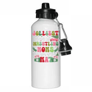 Jolliest Bunch Of Wrestling Moms This Side Of The Mat Aluminum Water Bottle