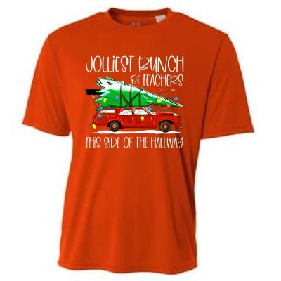 Jolliest Bunch Of Teachers This Side Of The Hallway Cooling Performance Crew T-Shirt