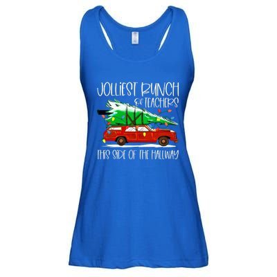 Jolliest Bunch Of Teachers This Side Of The Hallway Ladies Essential Flowy Tank