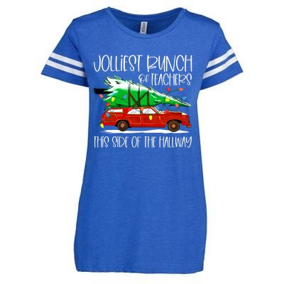 Jolliest Bunch Of Teachers This Side Of The Hallway Enza Ladies Jersey Football T-Shirt