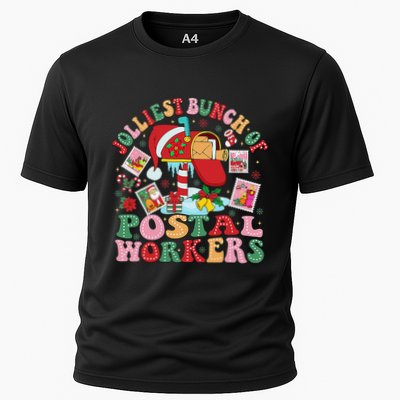 Jolliest Bunch Of Postal Workers Christmas Mail Carrier Performance Shirt