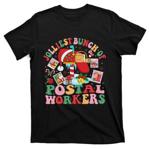 Jolliest Bunch Of Postal Workers Christmas Mail Carrier T-Shirt