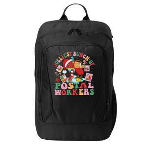 Jolliest Bunch Of Postal Workers Christmas Mail Carrier City Backpack