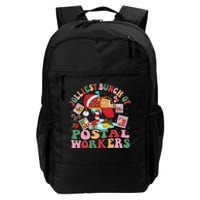 Jolliest Bunch Of Postal Workers Christmas Mail Carrier Daily Commute Backpack