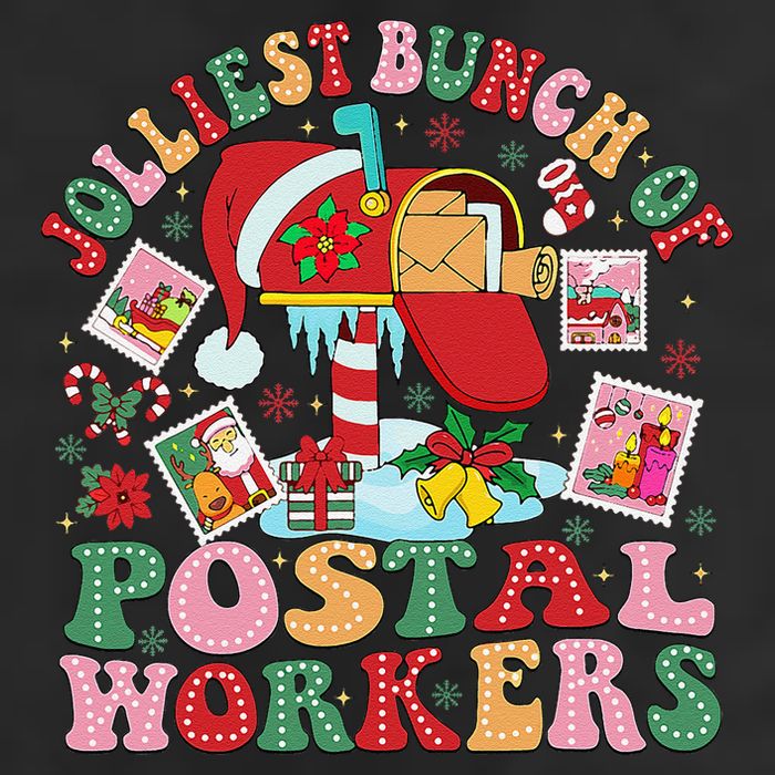 Jolliest Bunch Of Postal Workers Christmas Mail Carrier 11oz C Handle Ceramic Mug