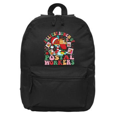 Jolliest Bunch Of Postal Workers Christmas Mail Carrier 16 in Basic Backpack