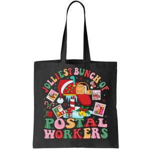 Jolliest Bunch Of Postal Workers Christmas Mail Carrier Tote Bag