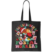 Jolliest Bunch Of Postal Workers Christmas Mail Carrier Tote Bag