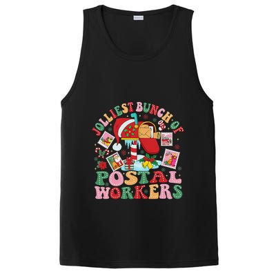 Jolliest Bunch Of Postal Workers Christmas Mail Carrier PosiCharge Competitor Tank