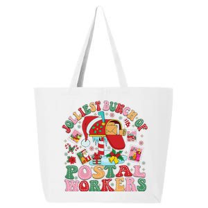 Jolliest Bunch Of Postal Workers Christmas Mail Carrier 25L Jumbo Tote