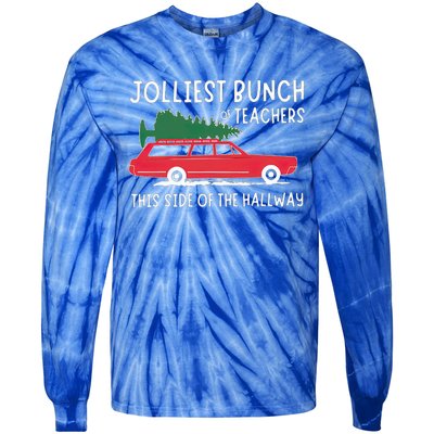 Jolliest Bunch Of Teachers This Side Of The Hallway Tie-Dye Long Sleeve Shirt