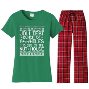 Jolliest Bunch Of Assholes This Side Of The Nut House Women's Flannel Pajama Set