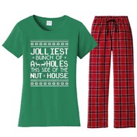 Jolliest Bunch Of Assholes This Side Of The Nut House Women's Flannel Pajama Set