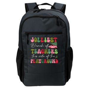 Jolliest Bunch Of Teachers This Side Of The Playground Xmas Daily Commute Backpack