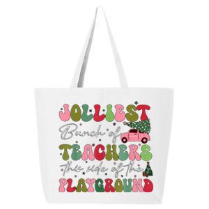 Jolliest Bunch Of Teachers This Side Of The Playground Xmas 25L Jumbo Tote