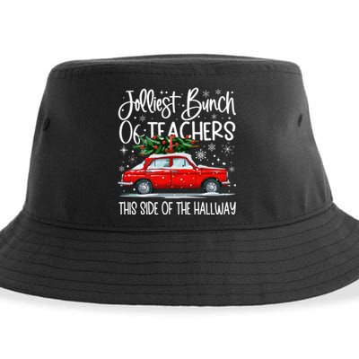 Jolliest Bunch Of Teachers This Side Of The Hallway Sustainable Bucket Hat