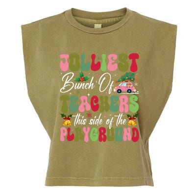 Jolliest Bunch Of Teachers This Side Of The Hallway Garment-Dyed Women's Muscle Tee