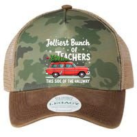 Jolliest Bunch Of Teachers This Side Of The Hallway Xmas Pj Legacy Tie Dye Trucker Hat