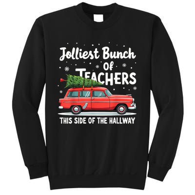 Jolliest Bunch Of Teachers This Side Of The Hallway Xmas Pj Sweatshirt