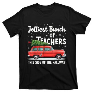 Jolliest Bunch Of Teachers This Side Of The Hallway Xmas Pj T-Shirt