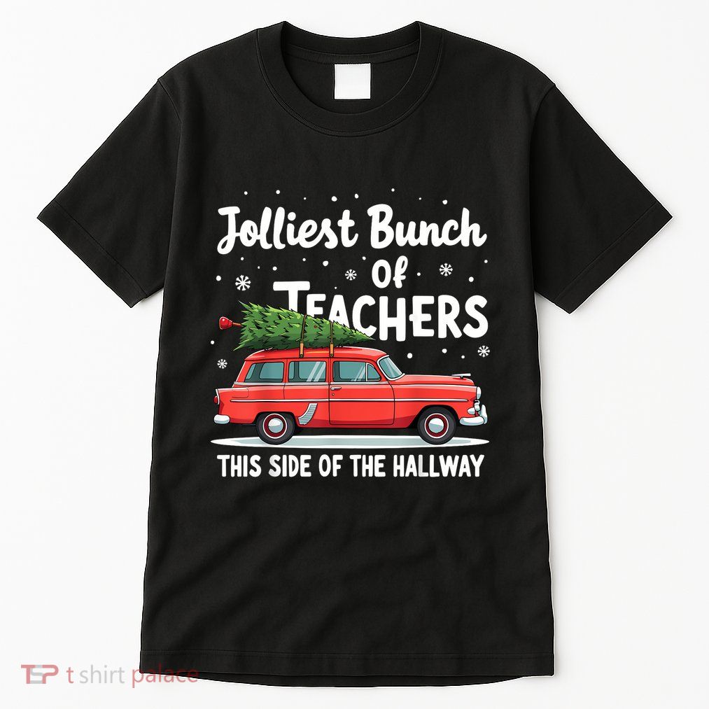 Jolliest Bunch Of Teachers This Side Of The Hallway Xmas Pj Tall T-Shirt