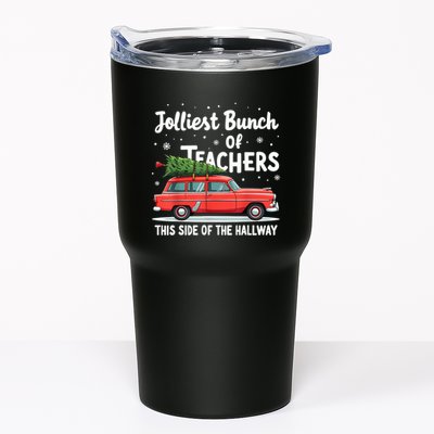 Jolliest Bunch Of Teachers This Side Of The Hallway Xmas Pj Tumbler