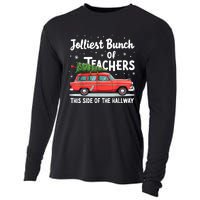 Jolliest Bunch Of Teachers This Side Of The Hallway Xmas Pj Cooling Performance Long Sleeve Crew