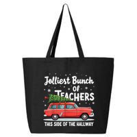 Jolliest Bunch Of Teachers This Side Of The Hallway Xmas Pj 25L Jumbo Tote
