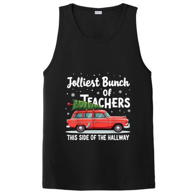 Jolliest Bunch Of Teachers This Side Of The Hallway Xmas Pj PosiCharge Competitor Tank