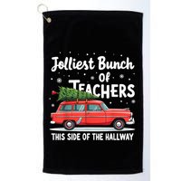 Jolliest Bunch Of Teachers This Side Of The Hallway Xmas Pj Golf Towel
