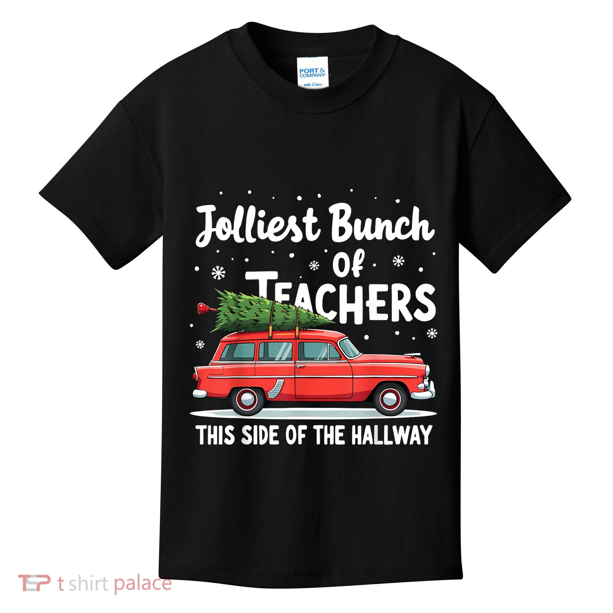 Jolliest Bunch Of Teachers This Side Of The Hallway Xmas Pj Kids T-Shirt