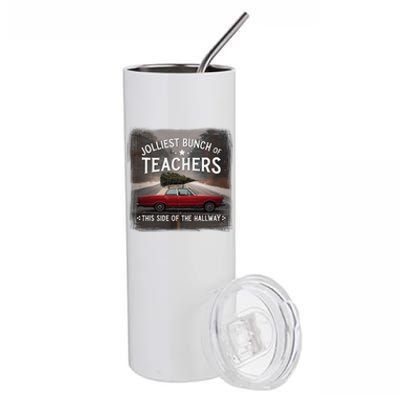 Jolliest Bunch Of Teachers This Side Of The Hallway Quote Stainless Steel Tumbler