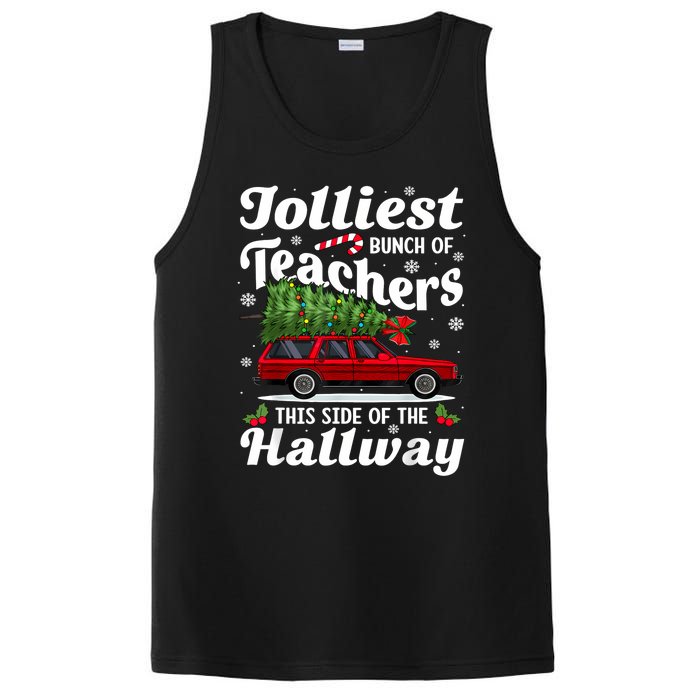 Jolliest Bunch Of Teachers This Side Of The Hallway Xmas PosiCharge Competitor Tank