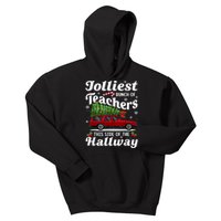 Jolliest Bunch Of Teachers This Side Of The Hallway Xmas Kids Hoodie