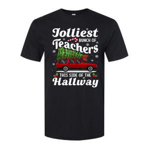 Jolliest Bunch Of Teachers This Side Of The Hallway Xmas Softstyle CVC T-Shirt