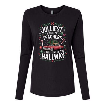 Jolliest Bunch Of Teachers This Side Of The Hallway Womens Cotton Relaxed Long Sleeve T-Shirt