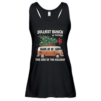 Jolliest Bunch Of Teachers This Side Of The Hallway Ladies Essential Flowy Tank