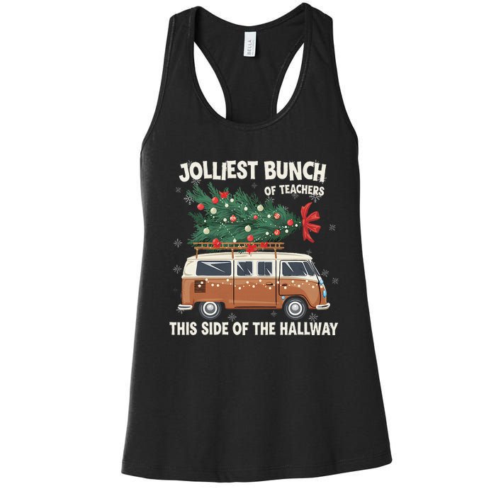 Jolliest Bunch Of Teachers This Side Of The Hallway Women's Racerback Tank