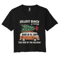 Jolliest Bunch Of Teachers This Side Of The Hallway Women's Crop Top Tee