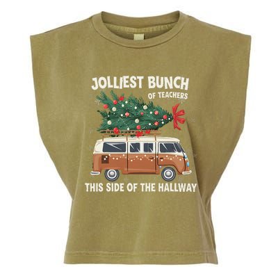 Jolliest Bunch Of Teachers This Side Of The Hallway Garment-Dyed Women's Muscle Tee