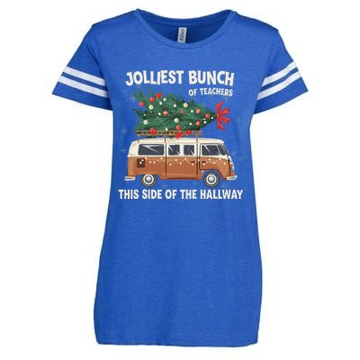 Jolliest Bunch Of Teachers This Side Of The Hallway Enza Ladies Jersey Football T-Shirt