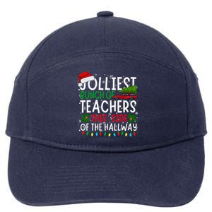 Jolliest Bunch Of Teachers This Side Of The Hallway Xmas 7-Panel Snapback Hat