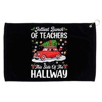 Jolliest Bunch Of Teachers This Side Of The Hallway Xmas Grommeted Golf Towel