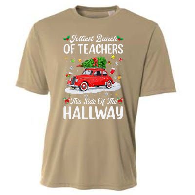 Jolliest Bunch Of Teachers This Side Of The Hallway Xmas Cooling Performance Crew T-Shirt